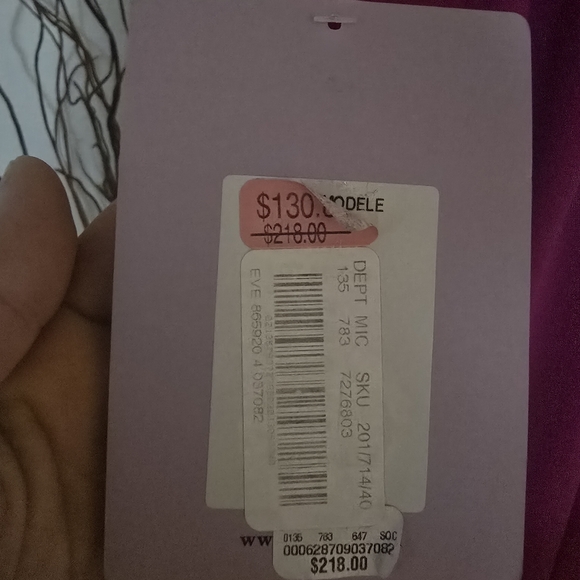 NWT JS collections women's size 6 purple evening gown - Picture 4 of 6